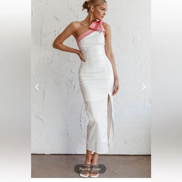 Selfie Leslie | Dresses | Sweetest Thing One Shoulder Bow Maxi Dress | Poshmark Selfie Leslie | Dresses | Sweetest Thing One Shoulder Bow Maxi Dress | Poshmark